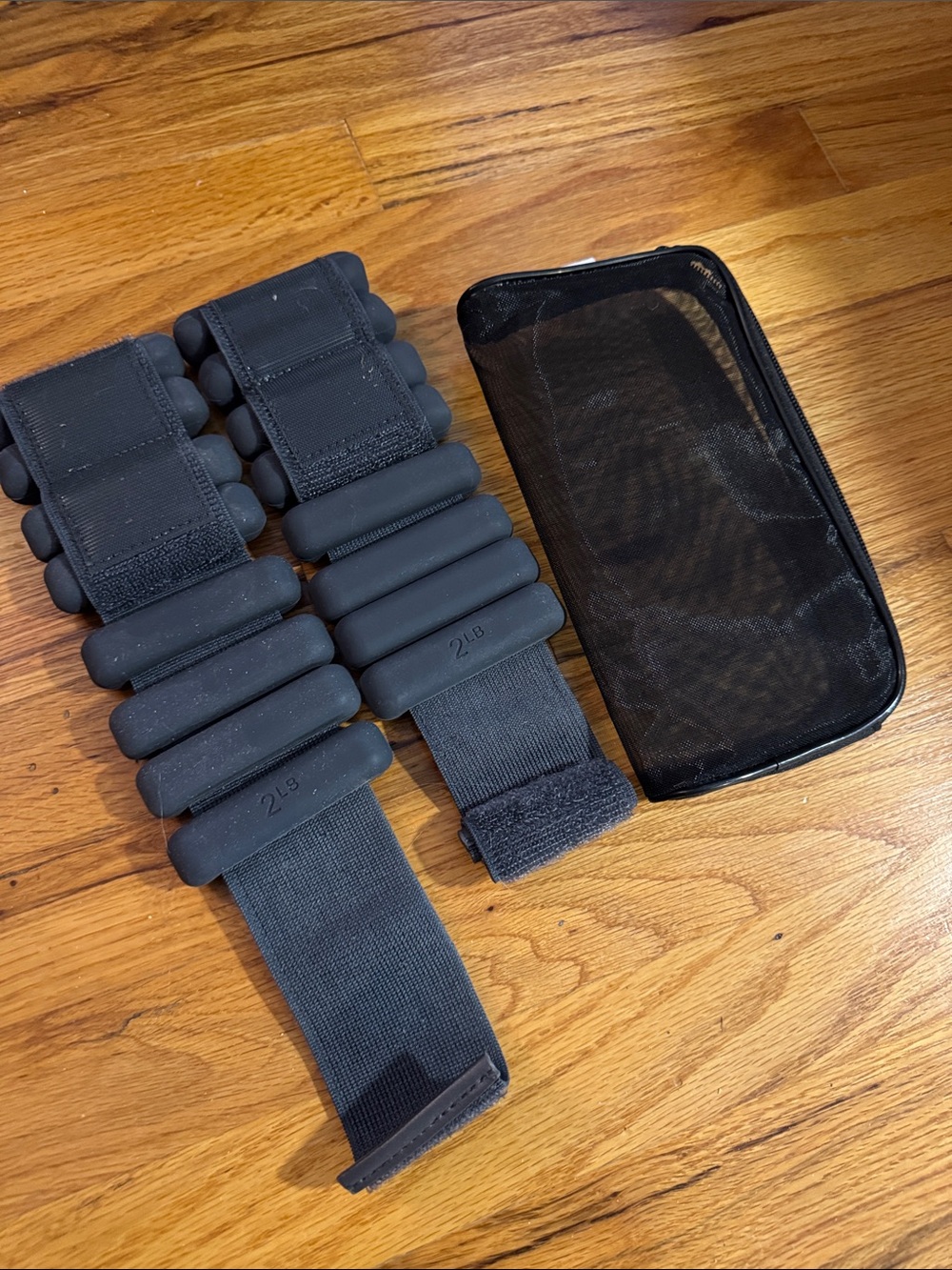 Bala Bangles 2 LB Black / Gray Wrist Ankle Weights + Case